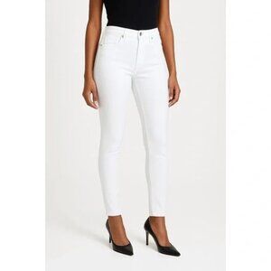 Good American White Skinny Jeans Size/29 Stretch Denim high-Rise